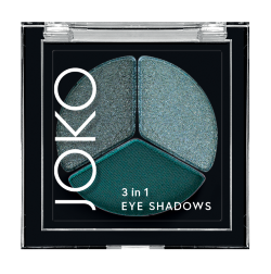 JOKO cienie do powiek 3in1 Emerald Green